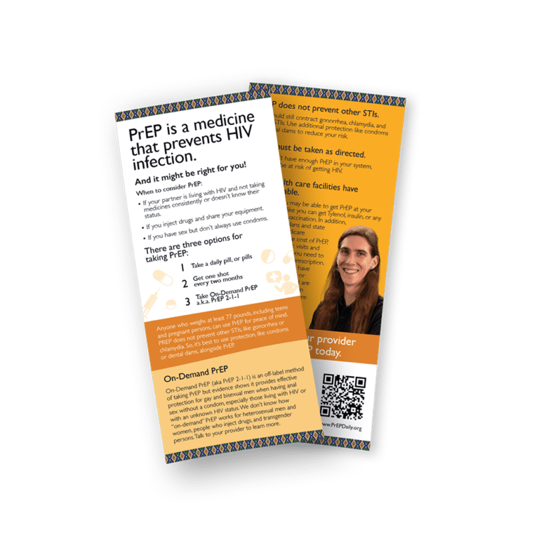 PrEP (MSM) Rack Card